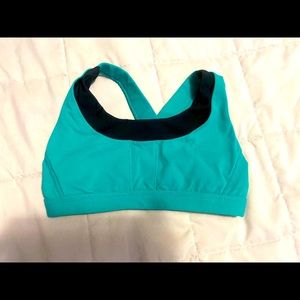 Jo and Jax top green with Kris cross back straps